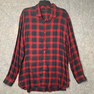 John Varvatos Women Size XL long sleeve‎ button down Shirt Dress